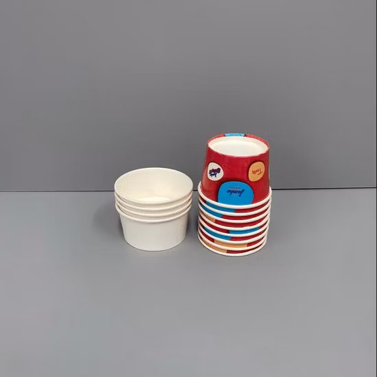 Custom Ice Cream Packaging Cup Ice Cream Container Paper Bowls for Ice Cream