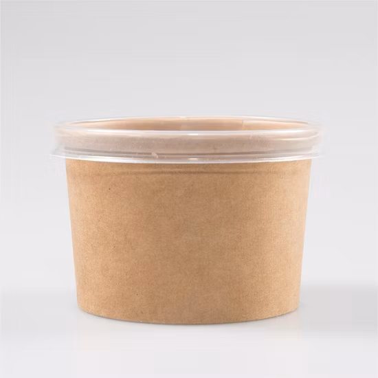 Food Container Waterproof Large Kraft Paper Soup Cup with